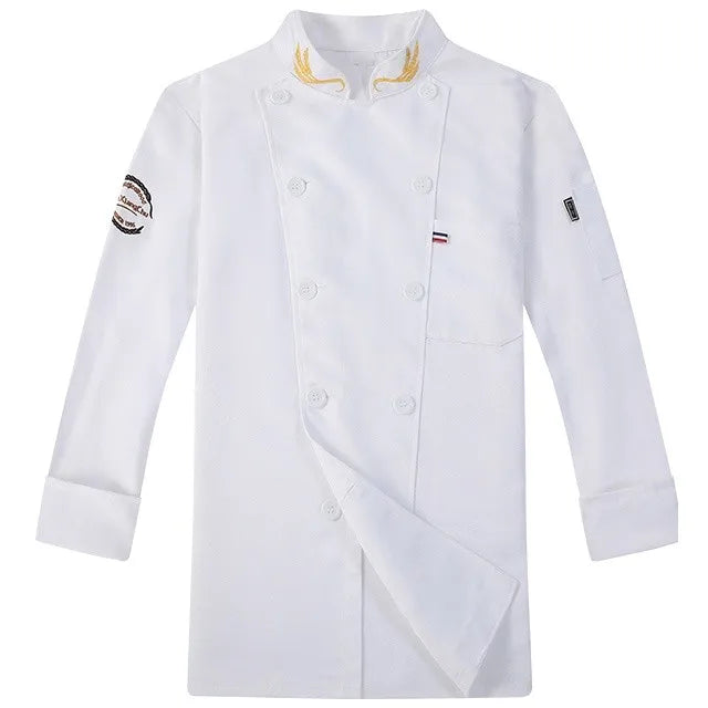 Chef Jacket Men Women Short Sleeve Cook Shirts