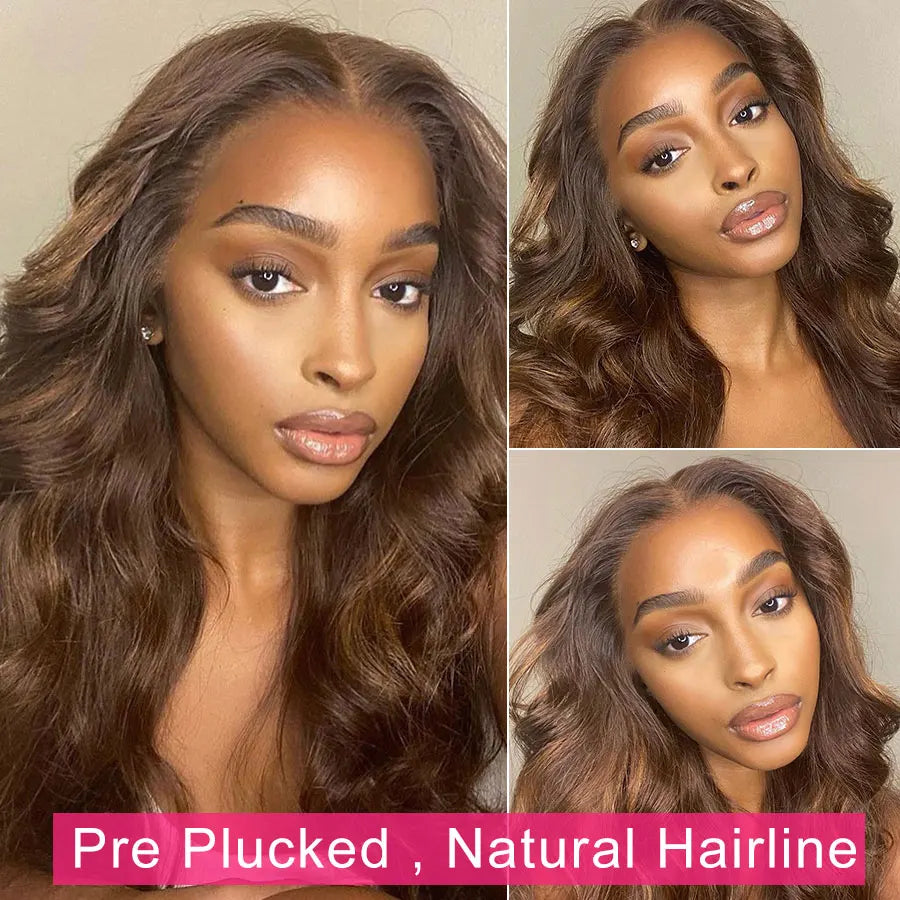 Chocolate Brown Lace Front Wigs X Hd