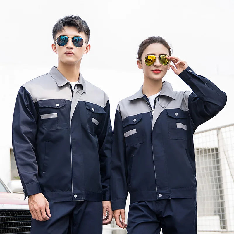 Spring Work Clothing Men Women Warehouse Worker Suit