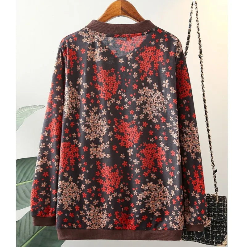 Womens Jacket Spring Autumn Casual Clothing Senior Cotton