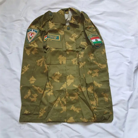 Yellow Flower Camouflage Uniform Tajikistan Military Suit Jacket
