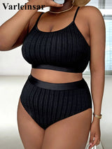 Ribbed Bikini Size Swimwear Women