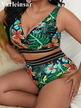 Sexy Floral Bikini Size Swimwear