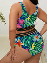 Sexy Floral Bikini Size Swimwear