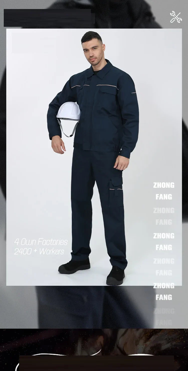 Cotton Welding Suit Work Clothing For Men Women