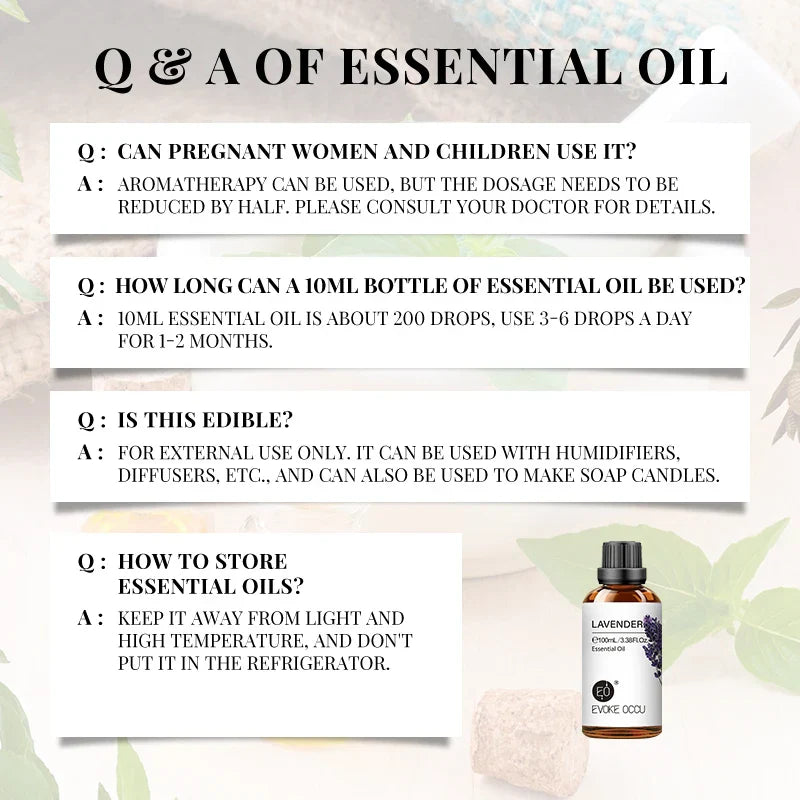 Essential Oils For Diffuser Humidifier Aroma Oil