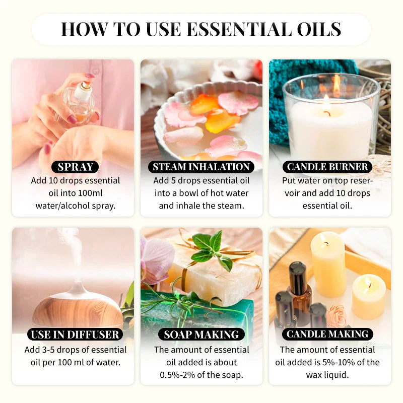 Essential Oils For Diffuser Humidifier Aroma Oil