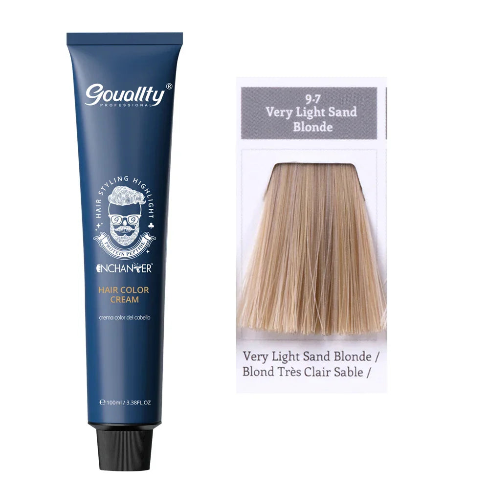 Professional Hair Dye Permanent Golden Brown Sliver Hair