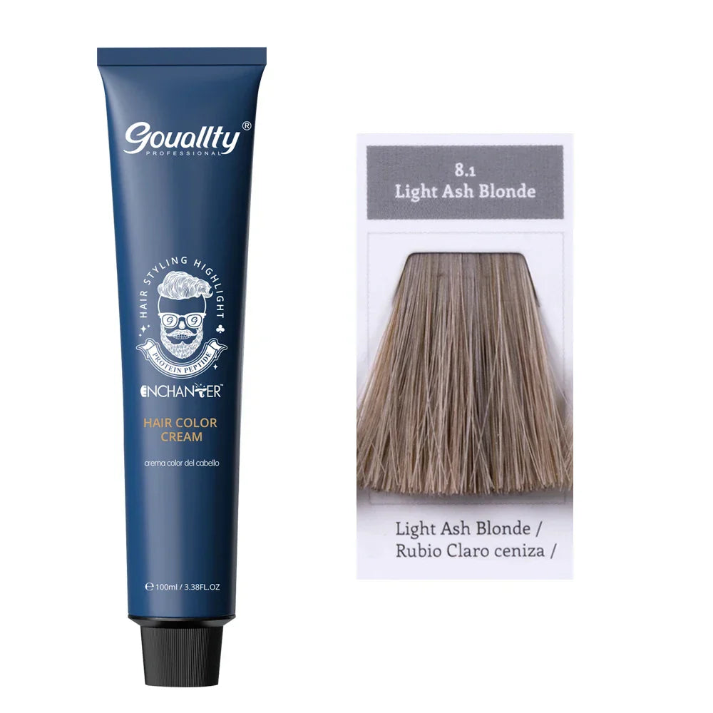 Professional Hair Dye Permanent Golden Brown Sliver Hair