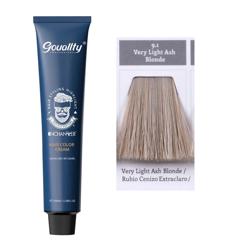 Professional Hair Dye Permanent Golden Brown Sliver Hair