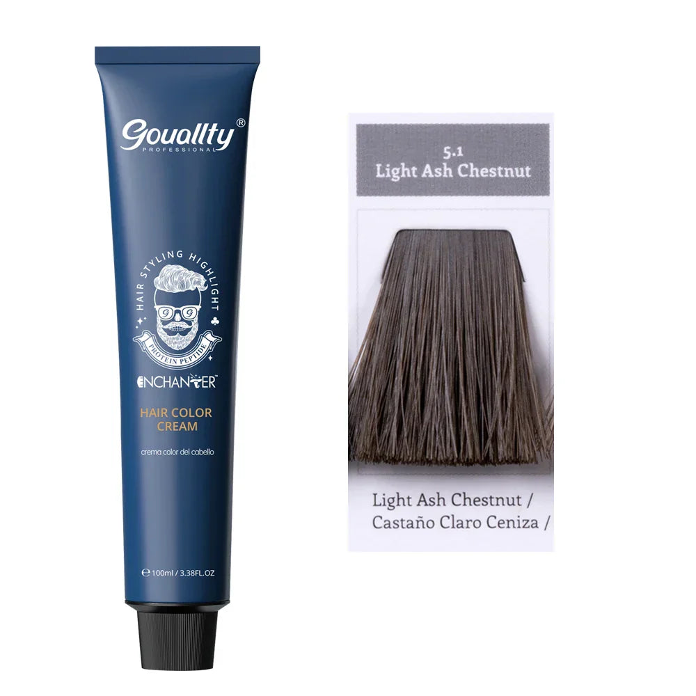 Professional Hair Dye Permanent Golden Brown Sliver Hair