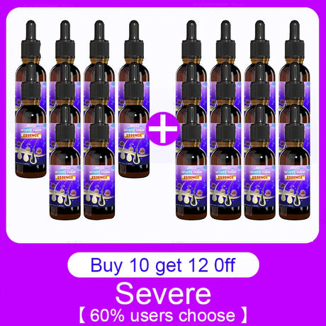 Gray White Hair Treatment Serum Liquid White