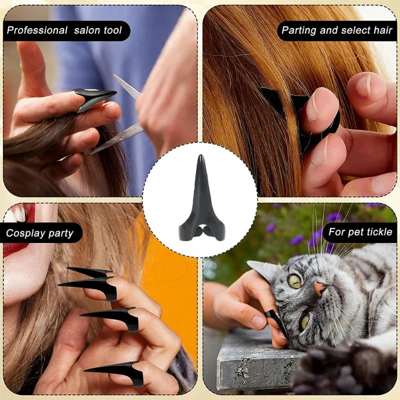 Pc Hair Selecting Tools Metal Parting Finger Tip