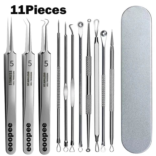 Pieces Professional Tweezers Acne Remover German Ultra-Fine No.