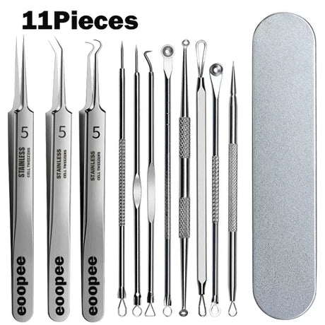 Pieces Professional Tweezers Acne Remover German Ultra-Fine No.