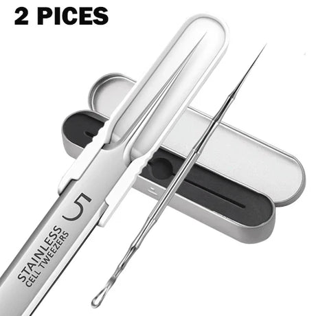 Pieces Professional Tweezers Acne Remover German Ultra-Fine No.