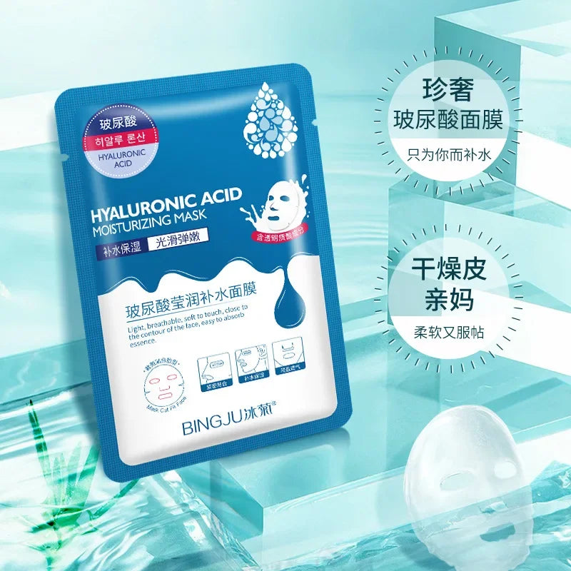 Pieces Hyaluronic Acid Facial Mask Sheet Pores