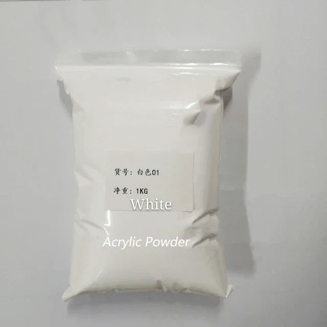 G Nail Acrylic Powder Clear Pink White Carving