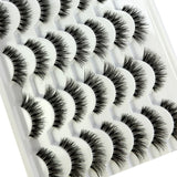 Pair Handmade Transparent Stem False Eyelashes Soft