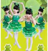 Children Modern Dance Frog Costume Girl Boy