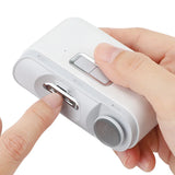 In Electric Nail Clipper Cutter With Led Light