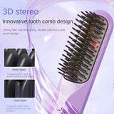 In Wireless Hair Straightener Hair Curler Hot Comb