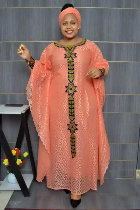 African Dresses For Women Muslim Lace Boubou Dashiki