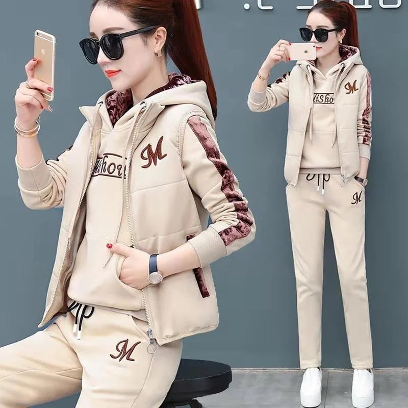 Autumn Winter New Women'S Casual Sweat Suit Fashion