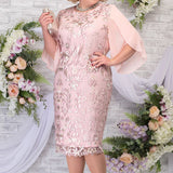 Fall Women' Party Dress Elegant Floral Embroidery Prom