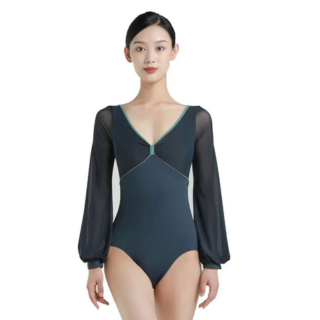 New Ballet Dresses Adult Lantern Long Sleeve Leotard