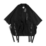 New Japanese Traditional Black Kimono Cardigan Diablo Samurai
