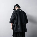 New Japanese Traditional Black Kimono Cardigan Diablo Samurai