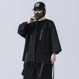 New Japanese Traditional Black Kimono Cardigan Diablo Samurai