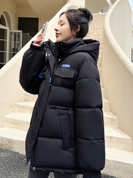 New Winter Women Oversized Parkas Jackets Casual Thick