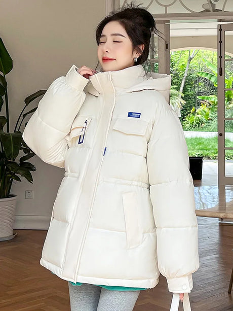 New Winter Women Oversized Parkas Jackets Casual Thick