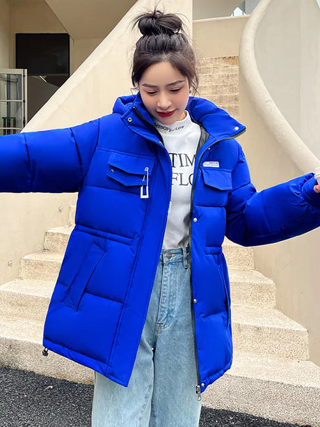 New Winter Women Oversized Parkas Jackets Casual Thick