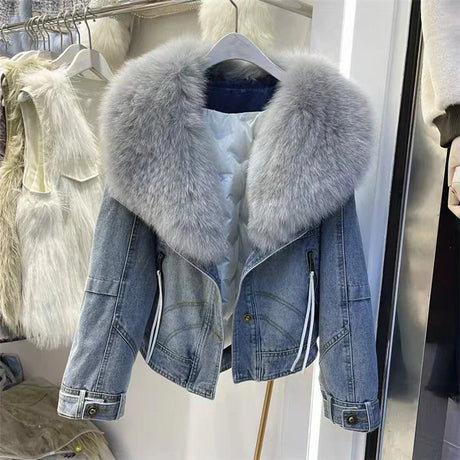 Winter Women New Luxury Natural True Fox Fur