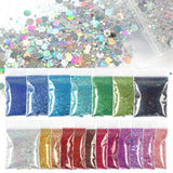 Set G Holographic Powder Nail Glitter Bulk Fine