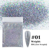 Set G Holographic Powder Nail Glitter Bulk Fine