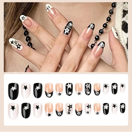 Box Fake French Yk Nails Press On Long