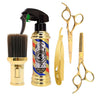 Gold Hairdressing Styling Tools Set Haircut Scissors