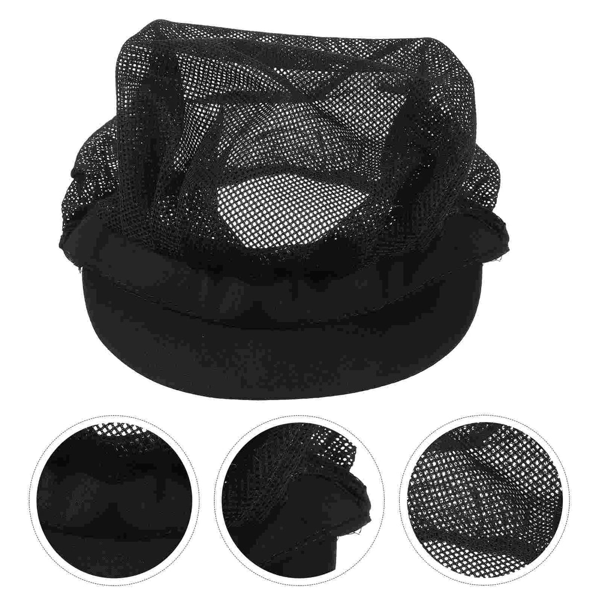 Pieces Mesh Chef Hat Man Cap Uniform Cotton