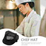 Pieces Mesh Chef Hat Man Cap Uniform Cotton
