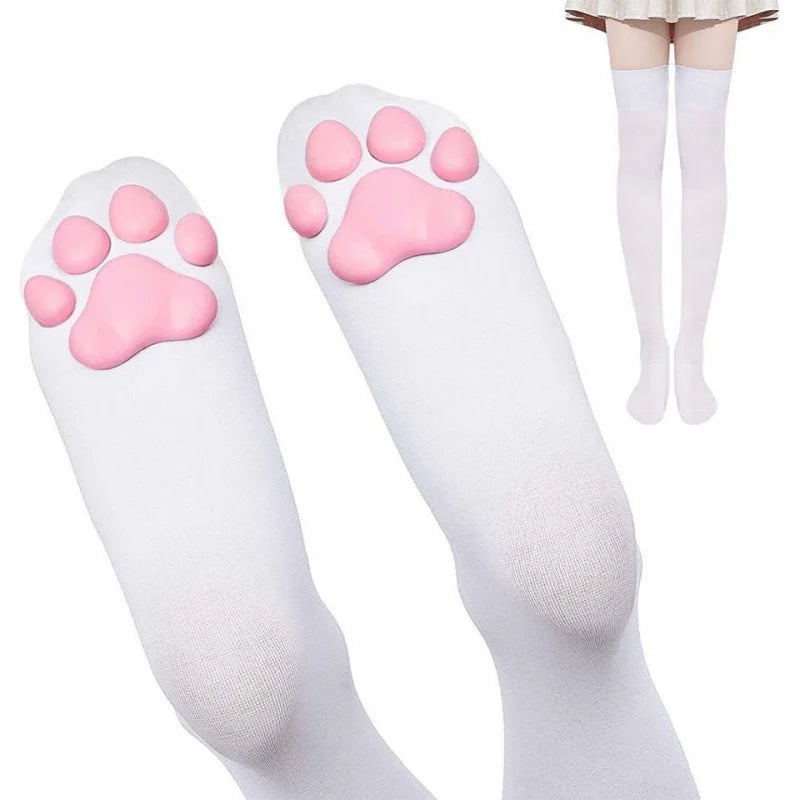 D Cat Claw Long Socks Girls Stockings Sexy