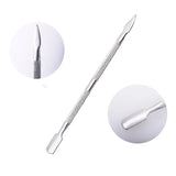 Set Steel Double-Ended Cuticle Pusher Dead Skin Remover