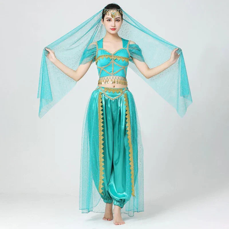 4Pcs Belly Dance Costumes Set For Women Noble