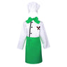 4Pcs Chef Costume Kids Kitchen Uniform Set Long