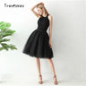 Layers Black Pleated Skirt Sexy Midi Tulle Skirt