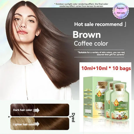 Minutes Change Hair Color Natural Plant Herbal Hair