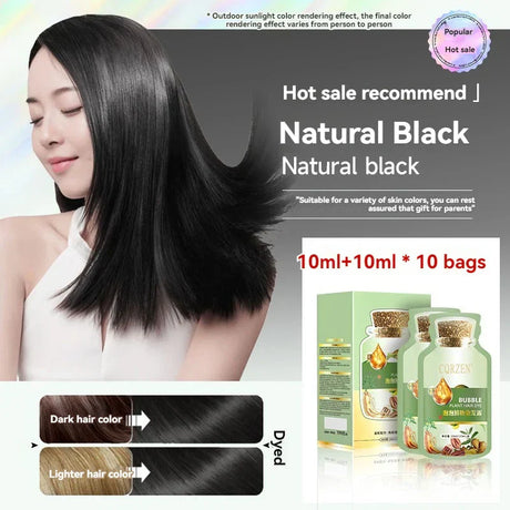 Minutes Change Hair Color Natural Plant Herbal Hair